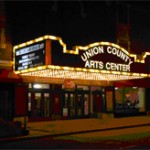 The newly renovated Union County Performing Arts Center's fascade.